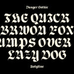 Danger Gothic Font Poster 8