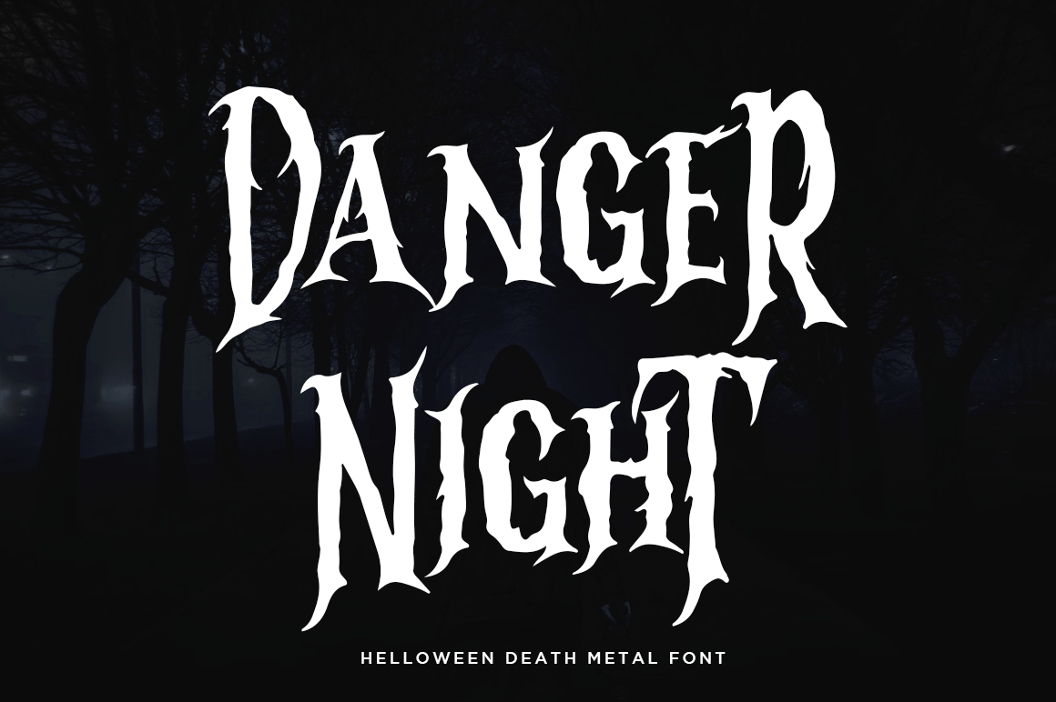 Danger Night Font Poster 1