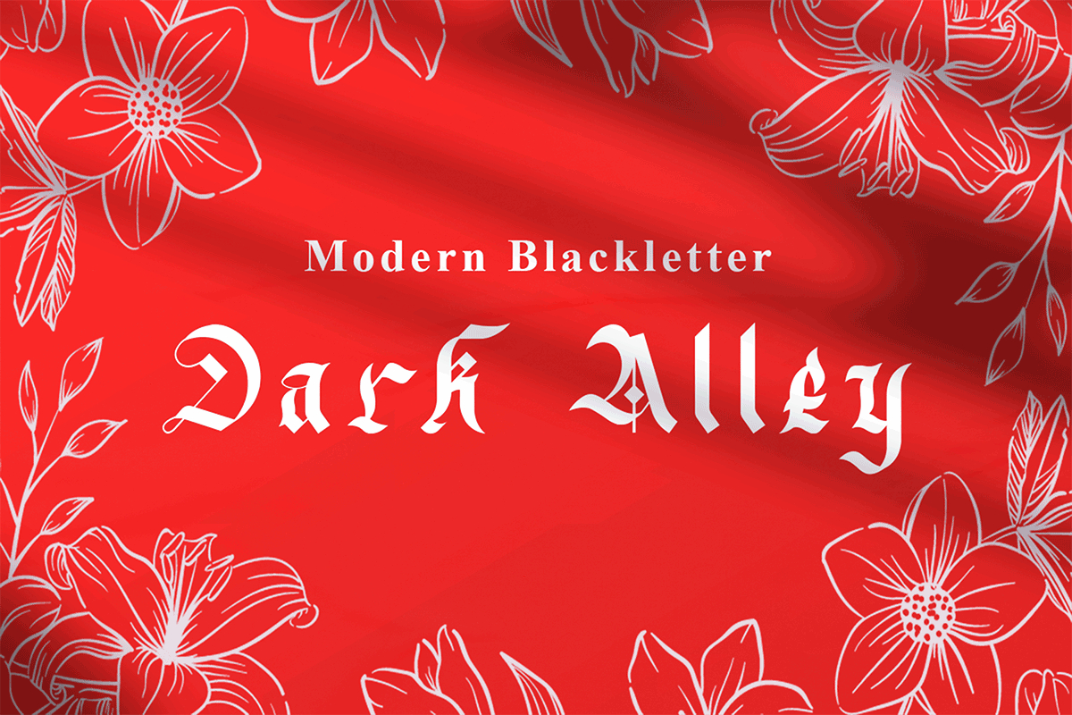 Dark Alley Font Poster 1