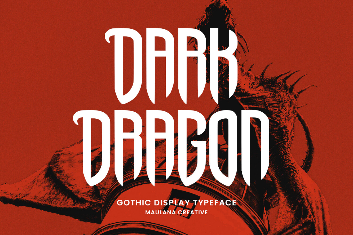 Dark Dragon Font Poster 1