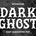 Dark Ghost Font Poster 3