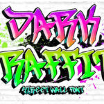 Dark Graffiti Font Poster 3