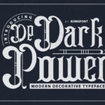 Dark Power Font Poster 3
