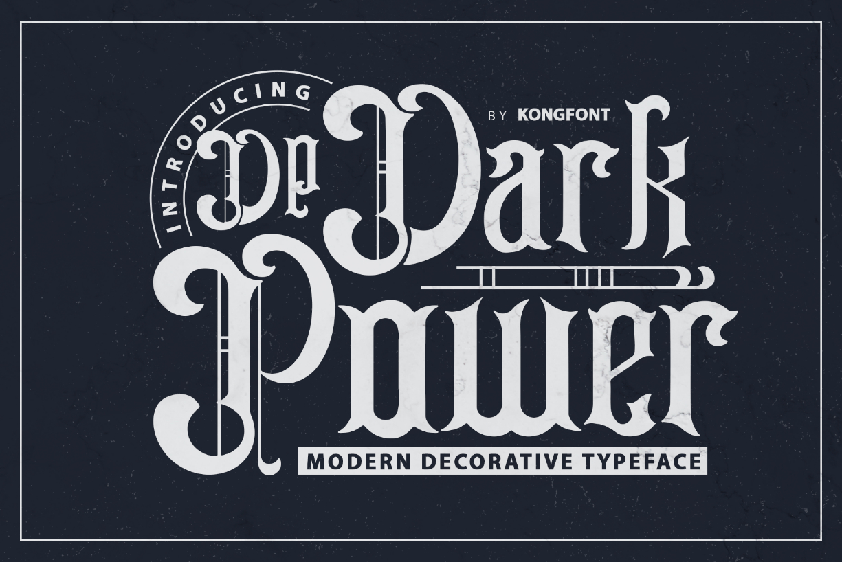 Dark Power Font Poster 1