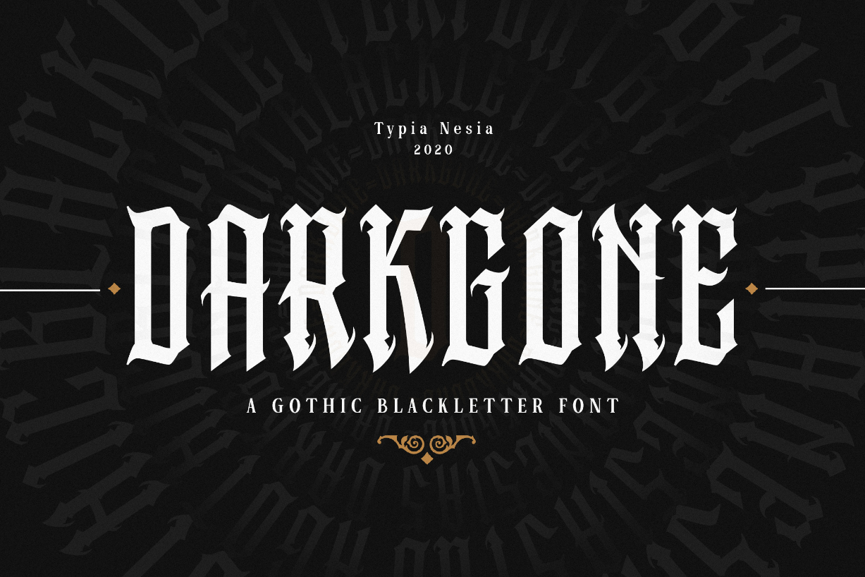 Darkgone Font Poster 1