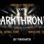Darkthrone Font Poster 3