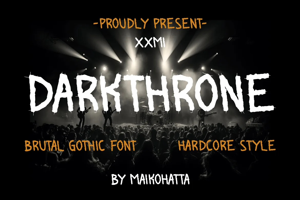 Darkthrone Font Darkthrone Font Poster 1