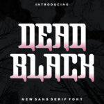 Dead Black Font Poster 1