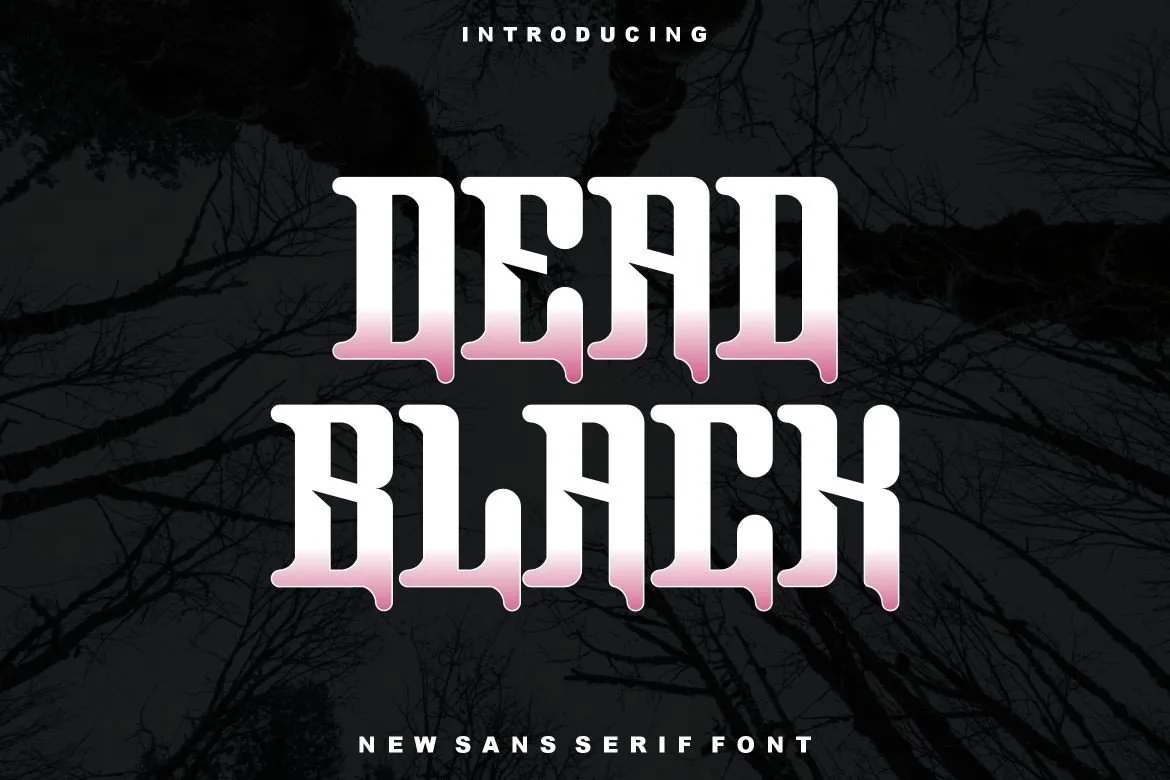 Dead Black Font Dead Black Font Poster 1