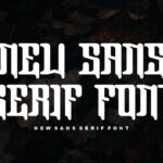 Dead Black Font Poster 4