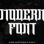 Dead Black Font Poster 5