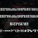 Dead Black Font Poster 6