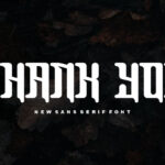 Dead Black Font Poster 7