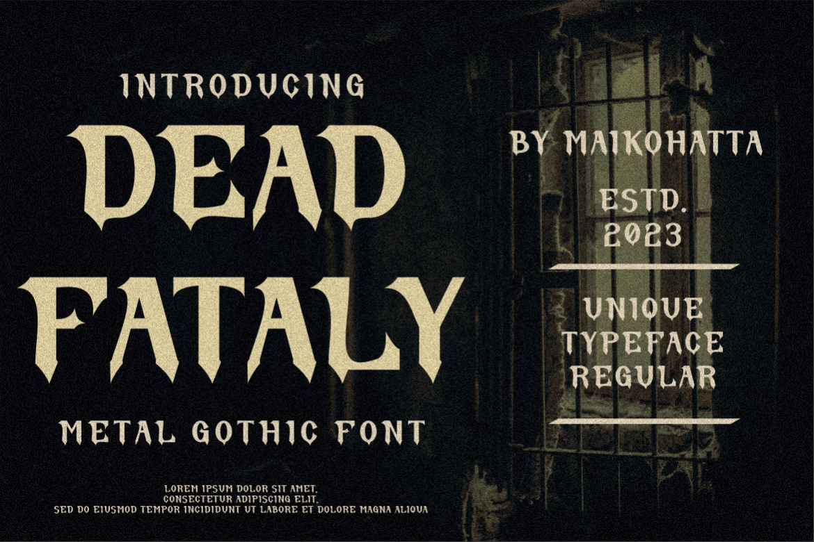 Dead Fataly Font Poster 1