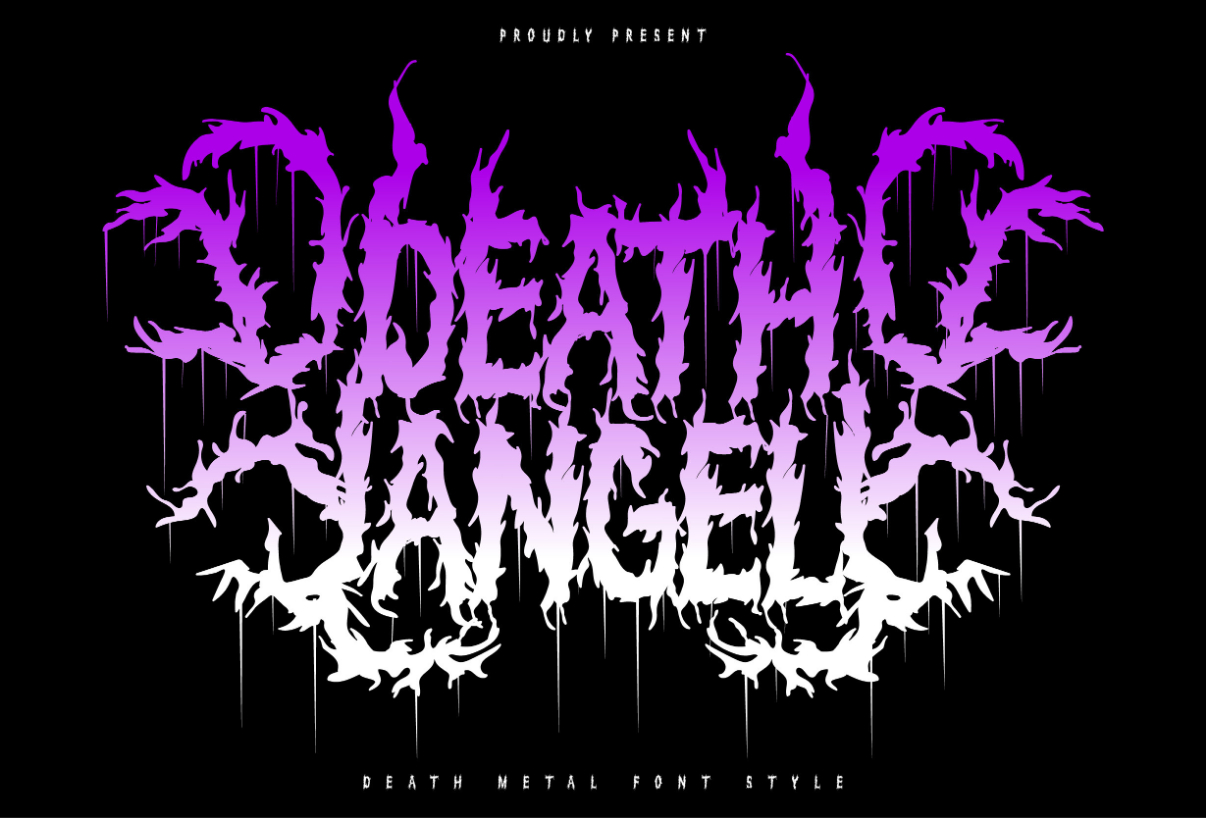 Death Angel Font Poster 1