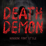 Death Demon Font Poster 3