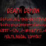 Death Demon Font Poster 8