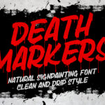 Death Markers Font Poster 3