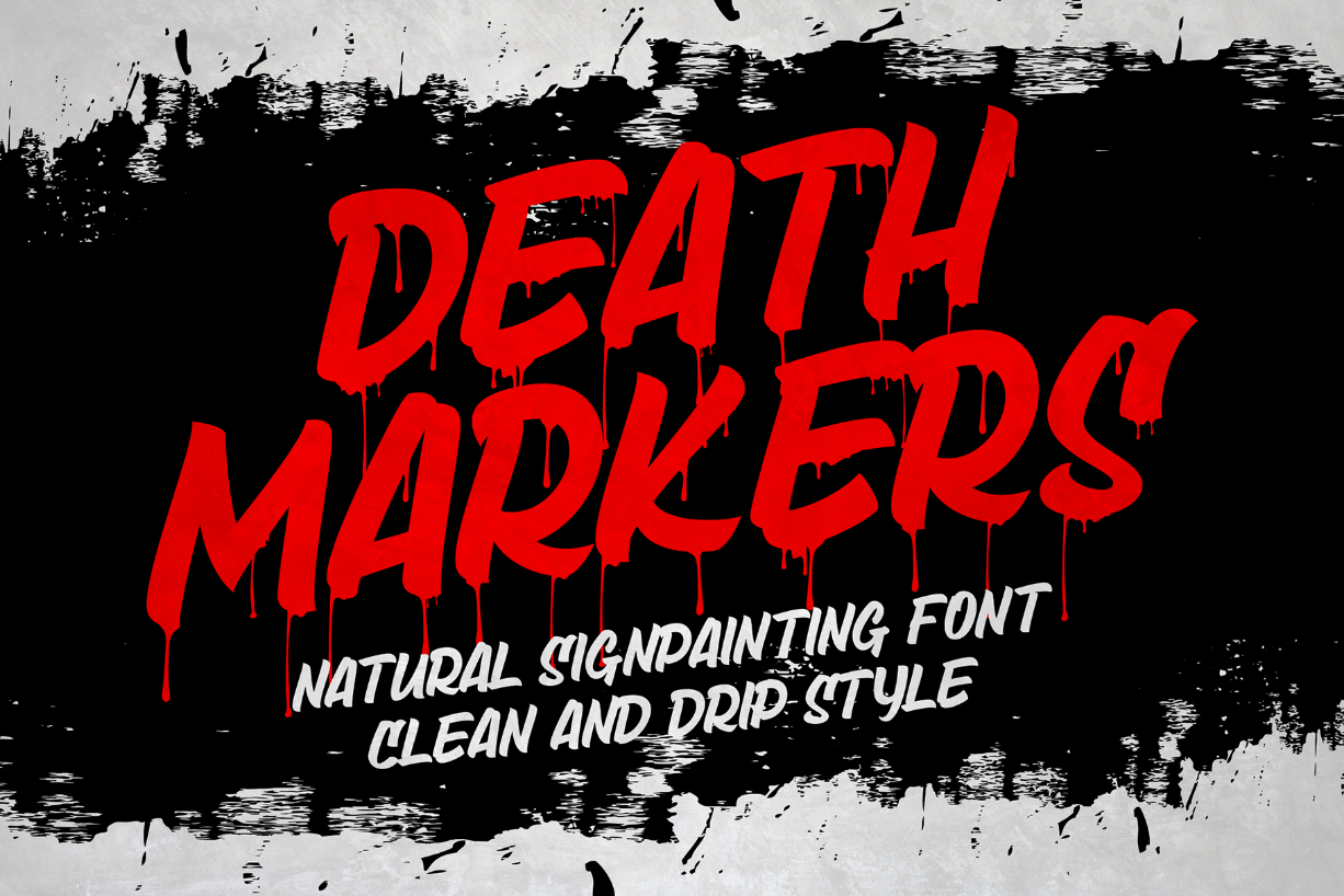 Death Markers Font Poster 1