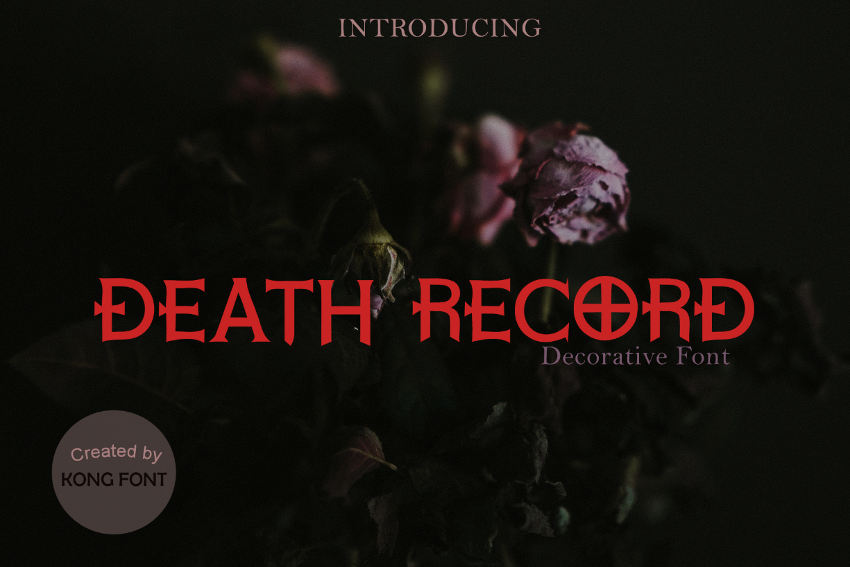 Death Record Font Poster 1
