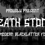 Death Stone Font Poster 3