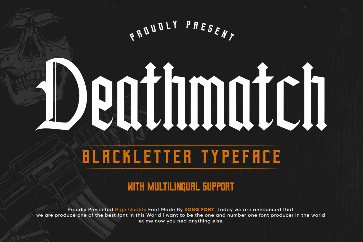Deathmatch Font Poster 1