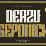 Deazu Geponick Font Poster 3