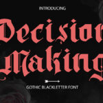 Decision Making Font Poster 3