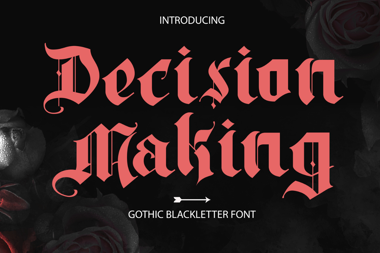 Decision Making Font Poster 1