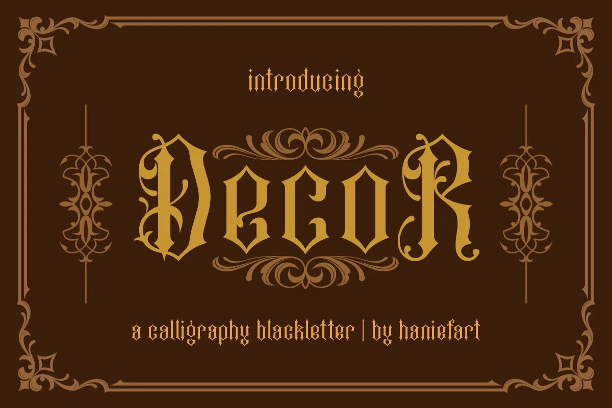 Decor Font Poster 1