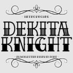 Dekita Knight Font Poster 3