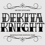 Dekita Knight Font Poster 1