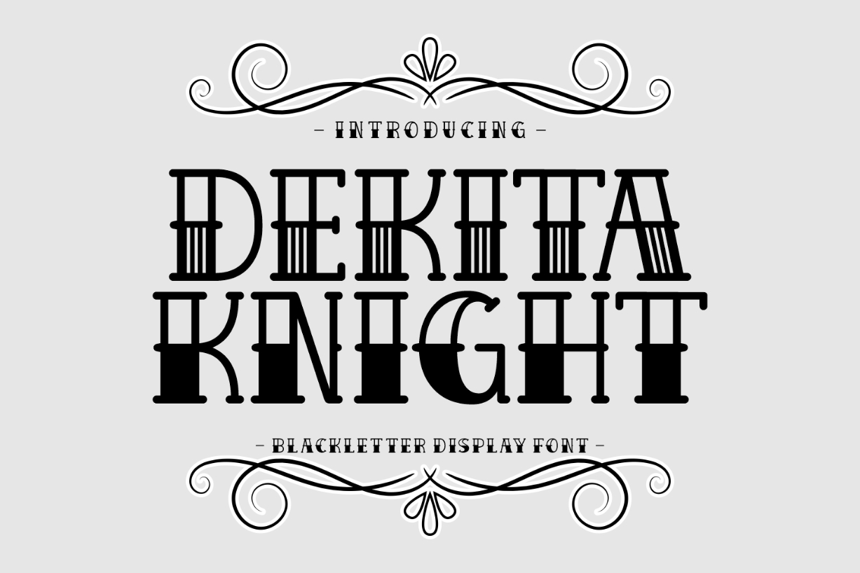 Dekita Knight Font Poster 1