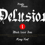 Delusion Font Poster 3