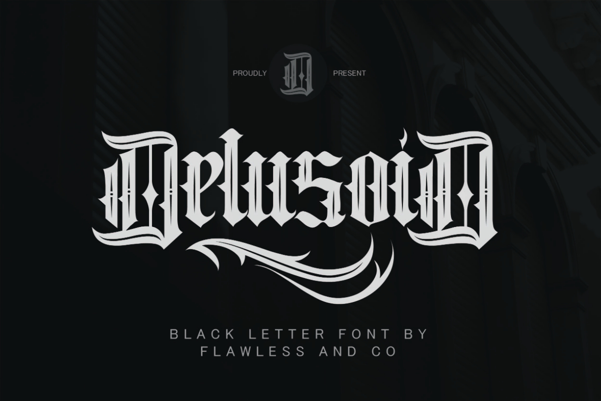 Delusoid Font Poster 1