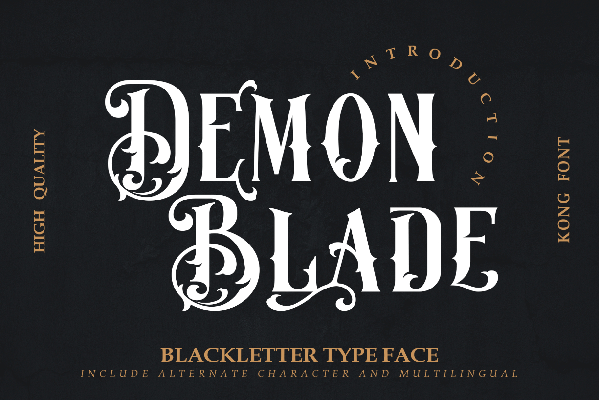 Demon Blade Font