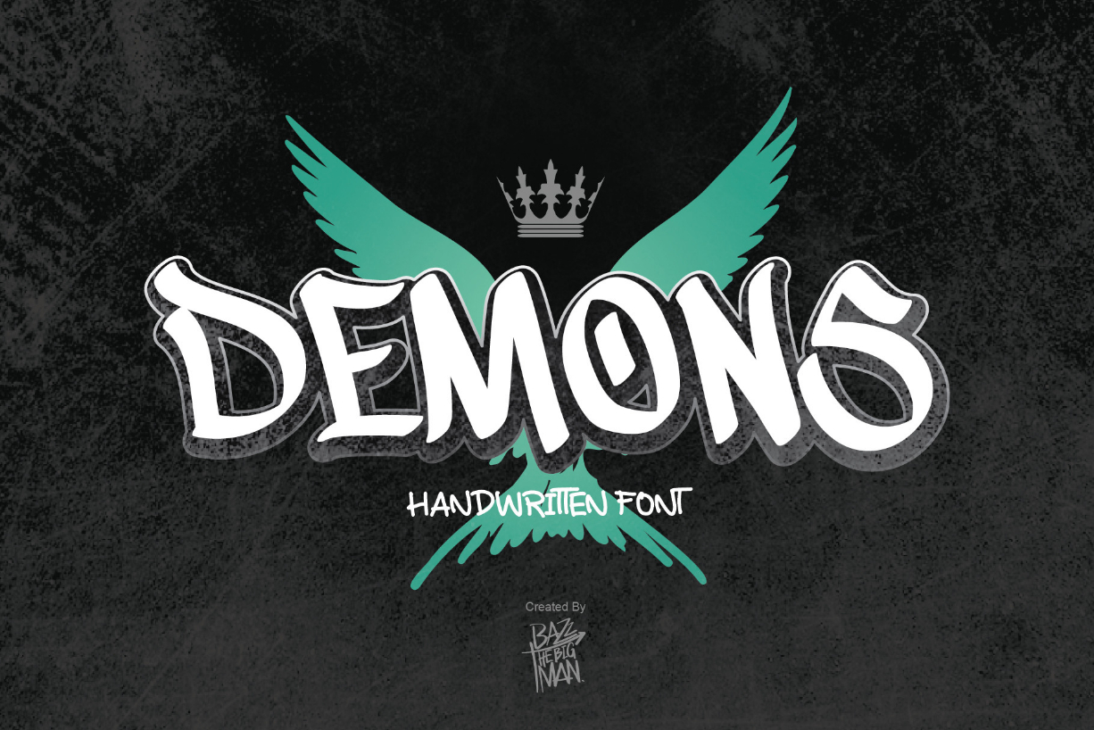 Demons Font Poster 1