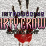 Dirty Crown Font Poster 3