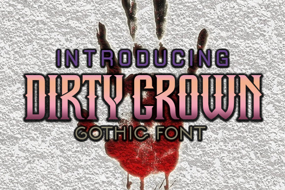 Dirty Crown Font Poster 1