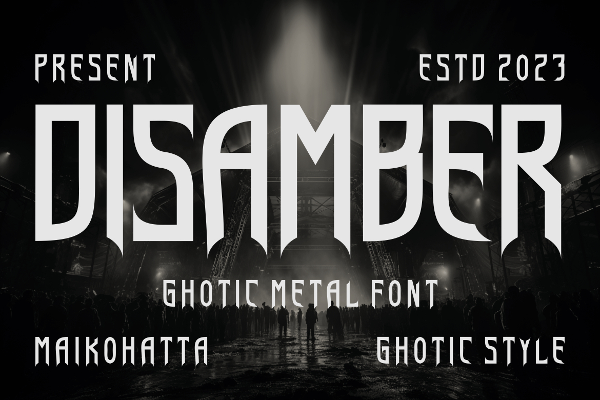 Disamber Font Poster 1