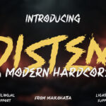 Distem Font Poster 3