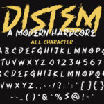 Distem Font Poster 4