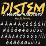 Distem Font Poster 7