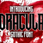Dracula Font Poster 3