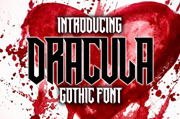 Dracula Font Poster 1