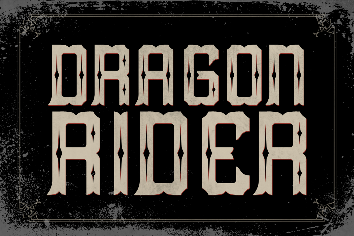 Dragon Rider Font Poster 1
