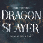 Dragon Slayer Font Poster 3