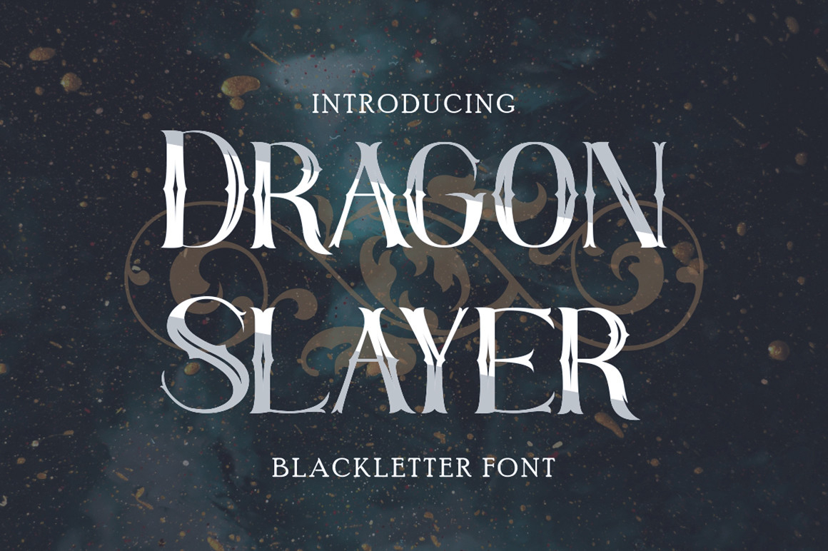 Dragon Slayer Font Poster 1