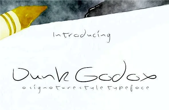 Dunk Godox Font Dunk Godox Font Poster 1