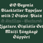 ED Begonia Font Poster 8